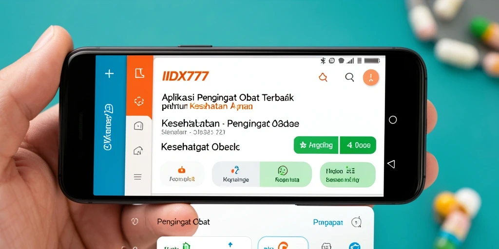 Tampilan antarmuka aplikasi IDX777 yang sederhana dan mudah digunakan.