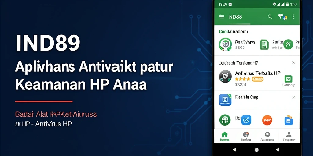 Antarmuka IND89 yang ramah pengguna dan fitur Antivirus HP yang efektif.