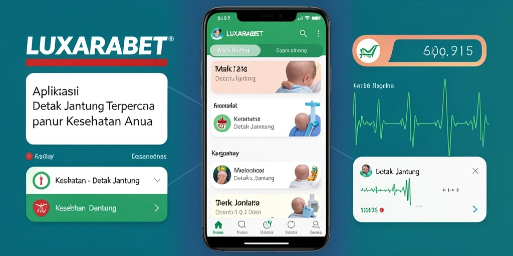 Antarmuka LUXARABET yang intuitif untuk pemantauan detak jantung.